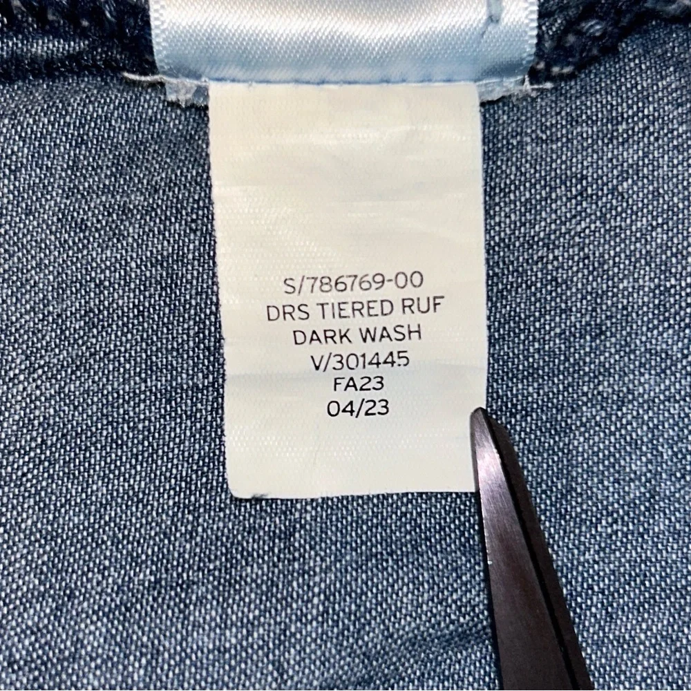 Gap Kids Tiered Denim Dress Size Small 6/7